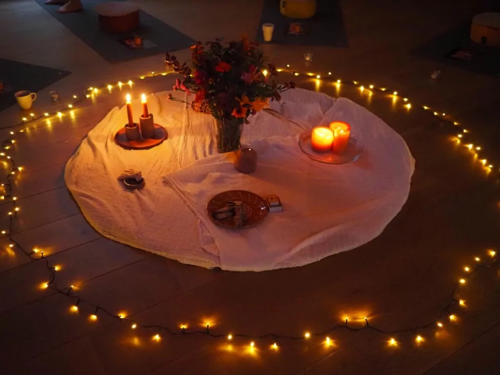 Vrouwencirkel met ceremoniële cacao