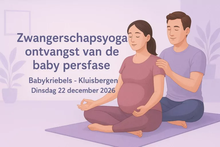 Zwangerschapsyoga ontvangst van de baby persfase