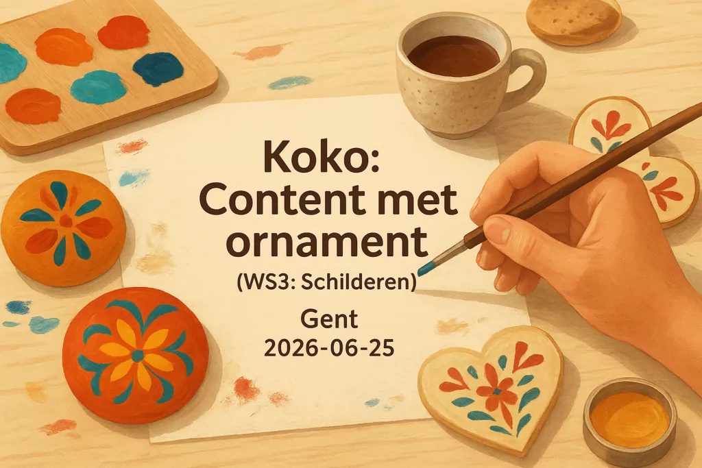 Koko: Content met ornament (WS3: Schilderen)