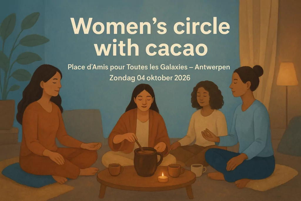 Women's circle with cacao