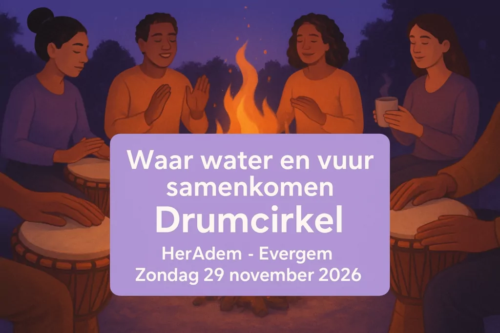 Waar water en vuur samenkomen - Drumcirkel
