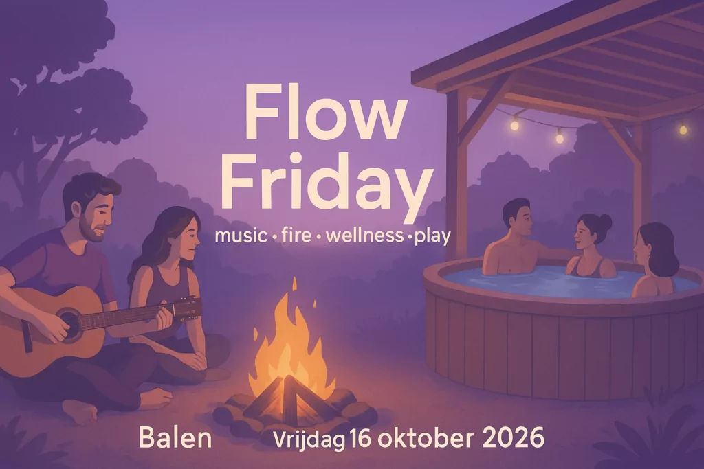 Flow Friday music fire wellness play