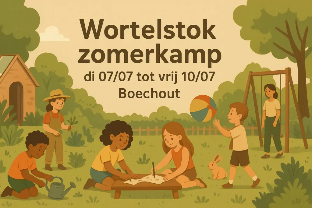 Wortelstok zomerkamp di 07/07 tot vrij 10/07