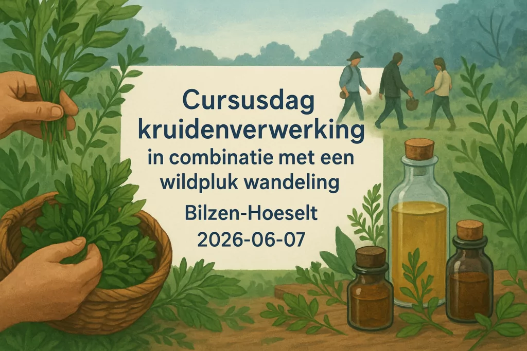 Cursusdag kruidenverwerking in combinatie met een wildpluk wandeling