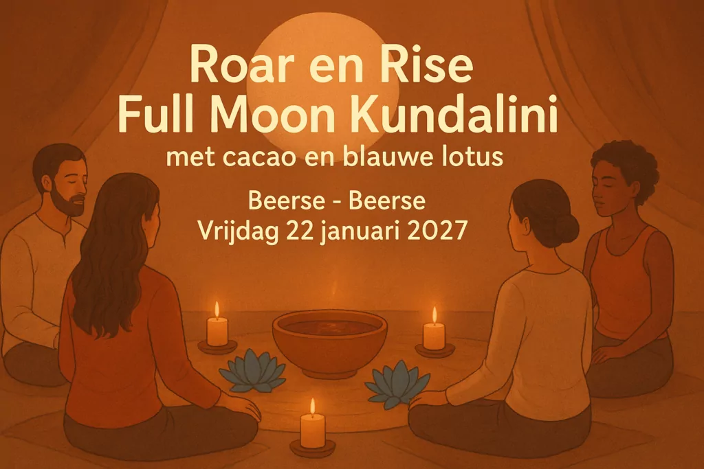 Roar en Rise Full Moon Kundalini met cacao en blauwe lotus